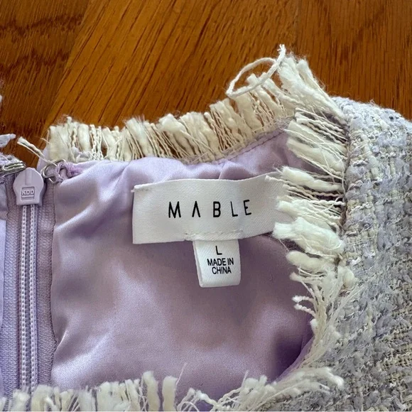 Mable Tweed Dress with Fringe - Picture 2 of 3